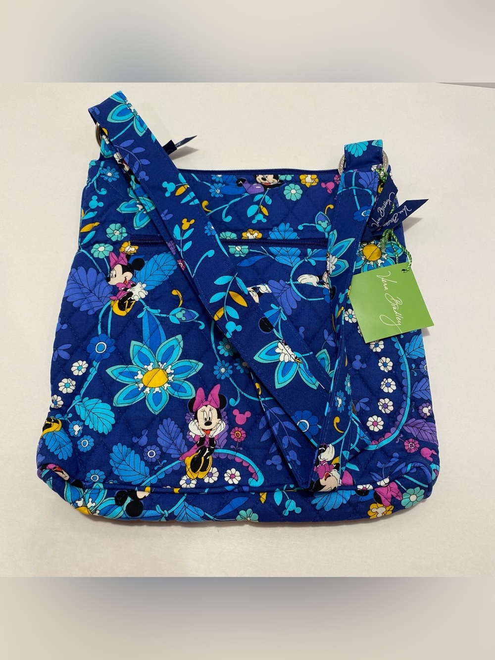 Vera Bradley x Disney Hipster Blue Minnie Mouse Floral Crossbody NWT. RARE - Picture 2 of 8